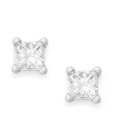 Princess-Cut Diamond Stud Earrings 10k Yellow or White Gold (1/4 ct. t.w.)