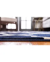 Bayshore Home Arbor Arb2 Navy Blue 7' x 10' Area Rug