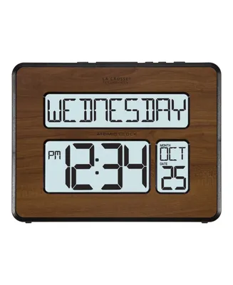 La Crosse Technology Backlight Atomic Full Calendar Digital Clock with Extra Large Digits