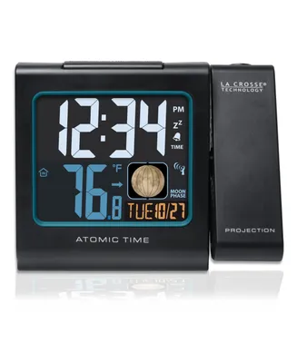 La Crosse Technology 5" Color Lcd Projection Alarm Clock with Moon Phase