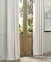 Half Price Drapes Porcelain White Grommet Signature Velvet Blackout Curtain