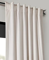 Half Price Drapes Porcelain White Signature Velvet Blackout Curtain