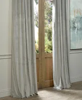 Half Price Drapes Silver Grey Signature Velvet Blackout Curtain