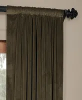 Half Price Drapes Hunter Green Signature Velvet Blackout Curtain