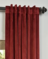 Half Price Drapes Burgundy Signature Velvet Blackout Curtain