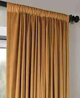 Half Price Drapes Amber Gold Signature Extra Wide Velvet Blackout Curtain