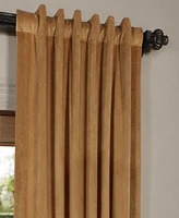 Half Price Drapes Amber Gold Signature Velvet Blackout Curtain