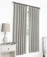 Half Price Drapes Vista Grey Textured Bellino Room Darkening Curtain