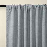 Half Price Drapes Gulf Blue Textured Bellino Room Darkening Curtain