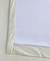 Half Price Drapes Warm Off White Grommet Signature Extra Wide Velvet Blackout Curtain