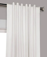 Half Price Drapes Whisper White Solid Cotton Hotel Blackout Curtain