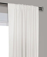 Half Price Drapes Whisper White Solid Cotton Hotel Blackout Curtain