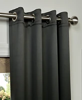 Half Price Drapes Jet Black Grommet Room Darkening Curtain