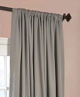 Half Price Drapes Neutral Grey Extra Wide Room Darkening Curtain