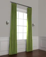 Half Price Drapes Basque Green Signature Velvet Blackout Curtain