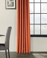 Half Price Drapes Burnt Pumpkin Signature Velvet Blackout Curtain