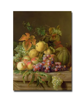 Jacob Bogdany 'A Fruit Still Life' Canvas Art - 32" x 24"