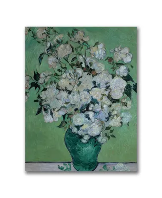 Vincent Van Gogh 'Vase of Roses' Canvas Art - 32" x 24"