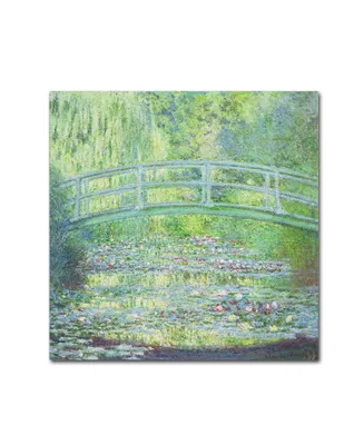 Claude Monet 'Waterlily Pond-The Bridge Ii' Canvas Art - 18" x 18"