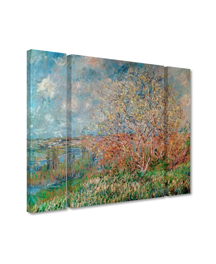 Claude Monet 'Spring 1880' Multi Panel Art Set Large - 41" x 30"