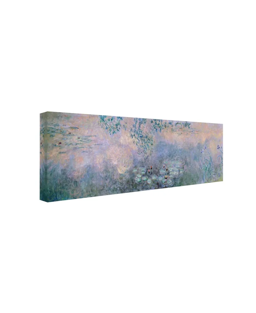 Claude Monet 'Water Lilies 1914-22' Canvas Art - 19" x 6"