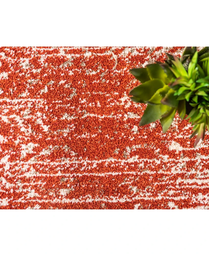Bayshore Home Lyon Lyo2 Red 8' x 11' 4" Area Rug