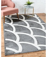 Bayshore Home Politan Pol7 Gray 8' x 10' Area Rug