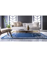 Bayshore Home Anzu Anz3 Navy Blue 8' x 11' 4" Area Rug