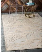 Bayshore Home Outdoor Pashio Pas3 Beige 5' x 8' Area Rug