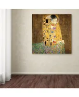 Gustav Klimt 'The Kiss 1907-8' Canvas Art