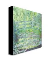 Claude Monet 'Waterlily Pond-The Bridge Ii' Canvas Art - 18" x 18"