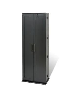 Prepac Grande Locking Media Storage Cabinet with Shaker Doors