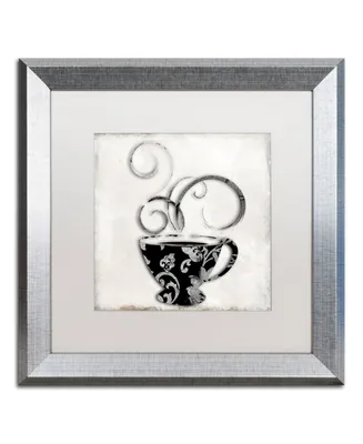 Color Bakery 'Silver Brewed 2' Matted Framed Art - 16" x 16"