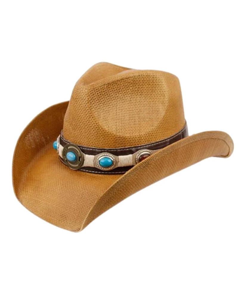 Angela & William Cowboy Hat with Trim Band and Studs