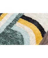 Novogratz Retro Ret-3 Blue 5' x 7'6" Area Rug
