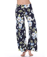 White Mark Floral Print Palazzo Pants