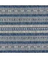 Novogratz Villa Vi-04 Blue 3'3" x 5' Outdoor Area Rug