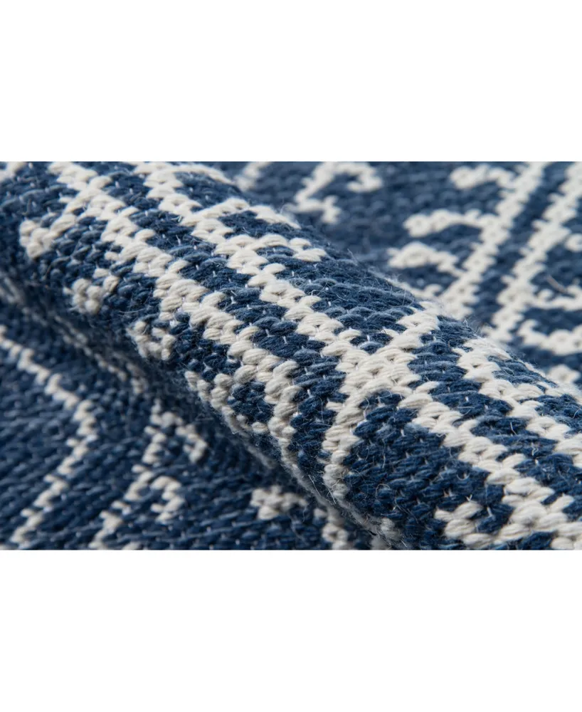 Erin Gates Easton Eas-1 Machine-Washable Pleasant Navy 5' x 7'6" Area Rug