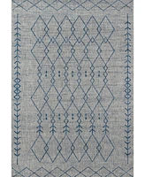 Novogratz Villa Vi-08 Gray 2'7" x 7'6" Outdoor Area Rug