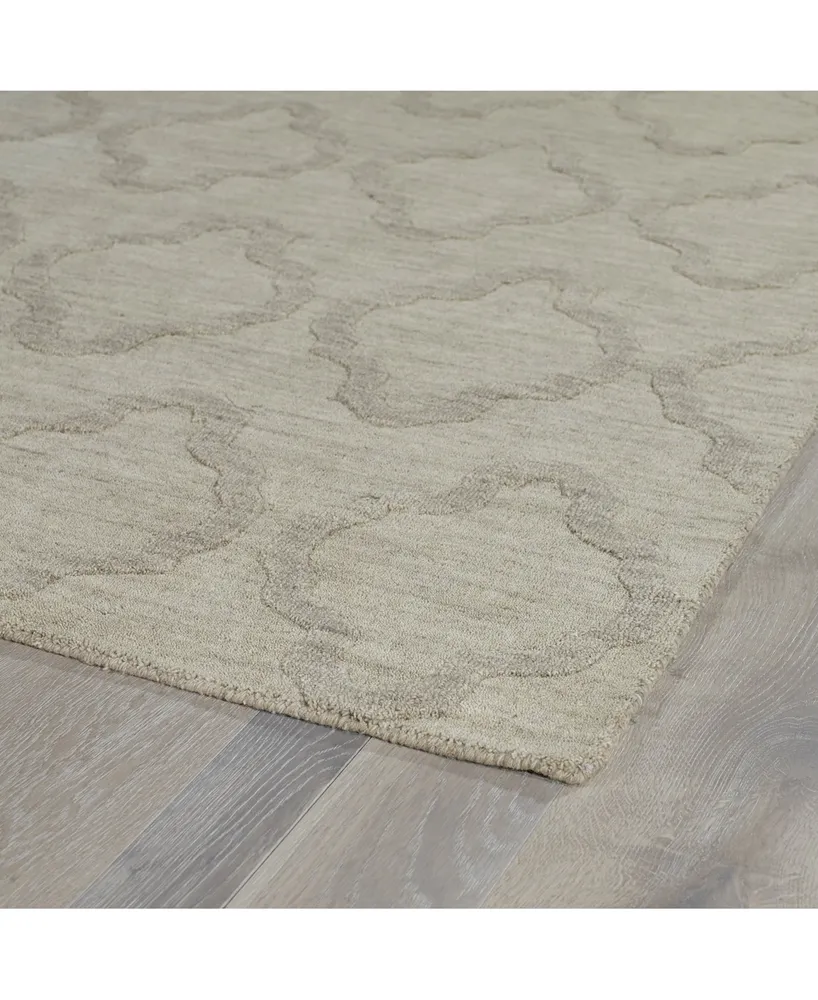 Kaleen Imprints Modern IPM02-84 Oatmeal 3'6" x 5'6" Area Rug