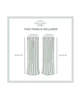 Exclusive Home Biscayne Indoor/Outdoor Grommet Top Curtain Panel Pair