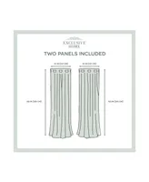 Exclusive Home Biscayne Indoor/Outdoor Grommet Top Curtain Panel Pair