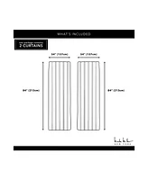 Nicole Miller Mellow Slub Textured Hidden Tab Top 54" X 84" Curtain Panel Pair