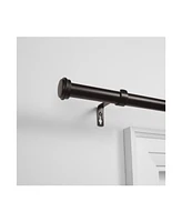 Exclusive Home Topper Outdoor Curtain Rod and Finial Set, 84"-160"