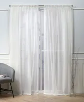 Nicole Miller Belfry Sheer Rod Pocket Top Curtain Panel Pair