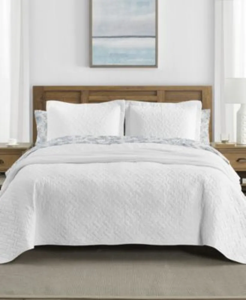 Tommy Bahama Solid Reversible Quilt Set Collection