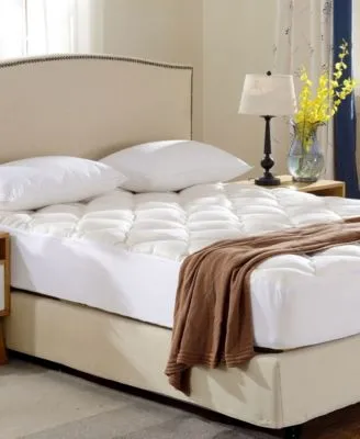 Cheer Collection Rayon From Bamboo Fitted Down Alternative Mattress Pad Collection
