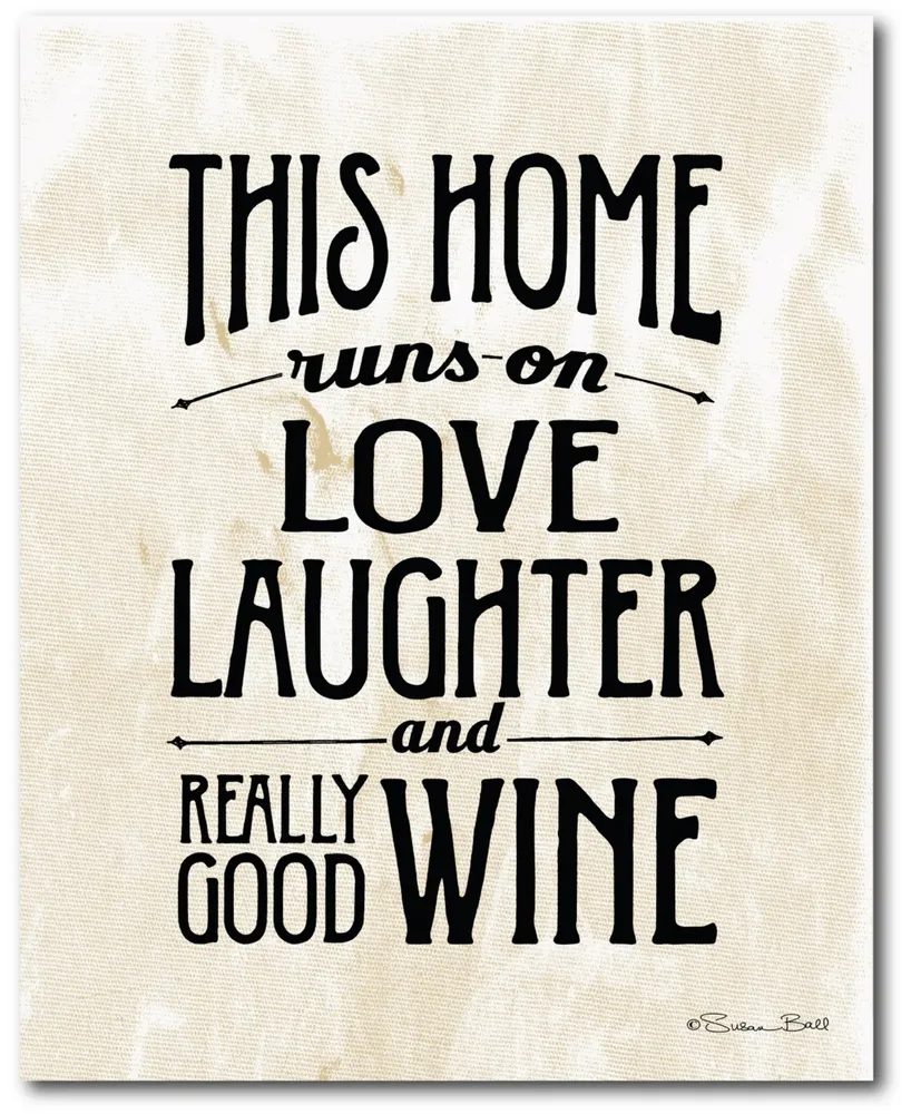 Courtside Market Love, Laughter and Wine 16" x 20" Gallery-Wrapped Canvas Wall Art