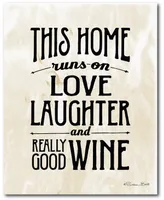 Courtside Market Love, Laughter and Wine 16" x 20" Gallery-Wrapped Canvas Wall Art