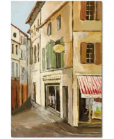 Courtside Market Street in Neuilly I 12" x 18" Gallery-Wrapped Canvas Wall Art